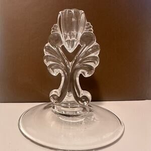Imperial Pressed glass MCM Hollywood candle holder Janice Vtg Retro EUC